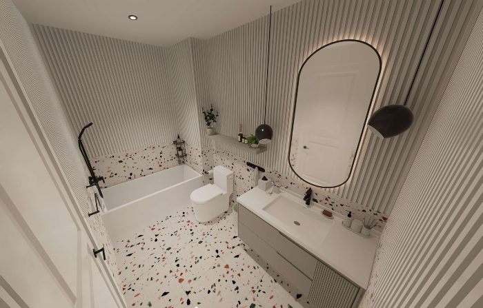 white bathroom design